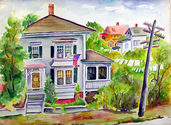 056_UntitledHouseWithFlag