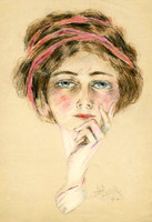 Drawing_Woman_Hairband_1912